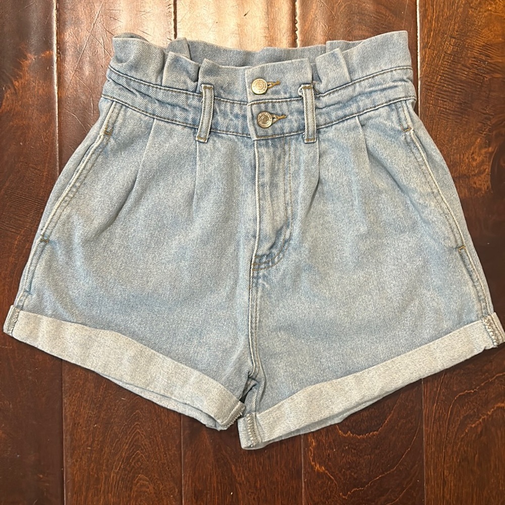forever 21 paperbag high rise shorts